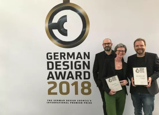 Bild: Doppelter Erfolg für die3 beim German Design Award 2018