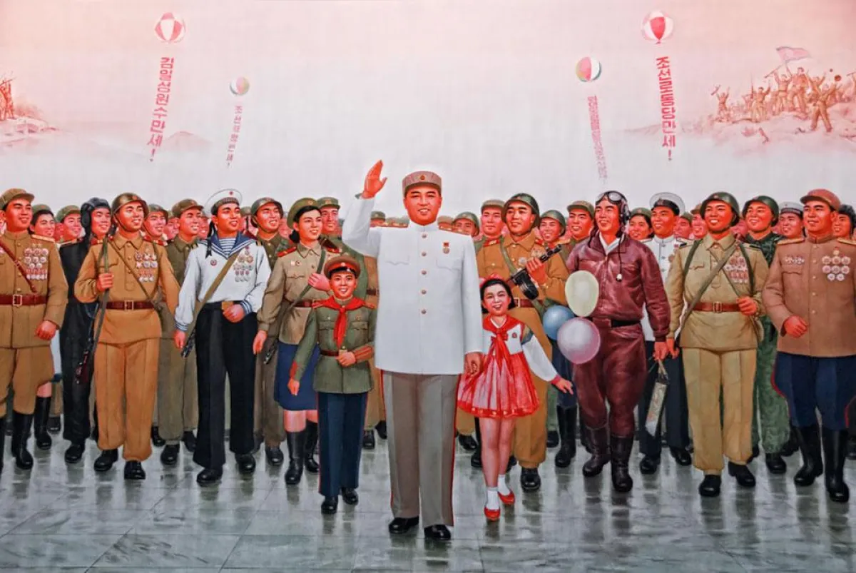 Bildgemälde für Kim-Il-Sung im Museum über den Sieg im Vaterländischen Befreiungskrieg