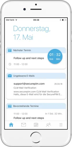 Neue Version von SecurePIM verbessert nochmals Effizienz und Benutzerfreundlichkeit Bild: Neue Version von SecurePIM verbessert nochmals Effizienz und Benutzerfreundlichkeit