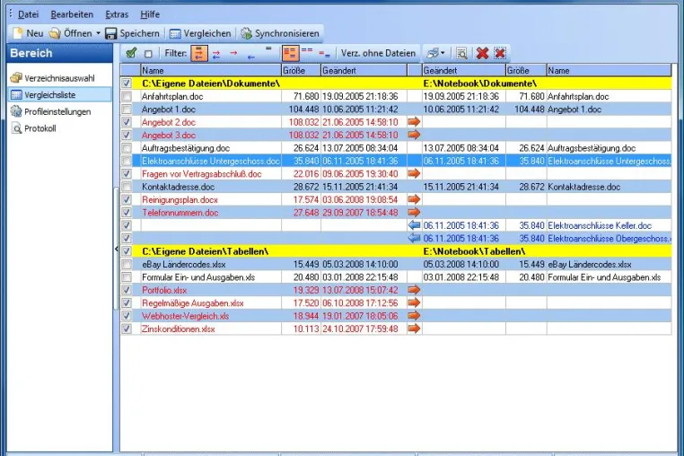 Synchronizer 7.00 ist da - Dateien vergleichen und synchronisieren Bild: Synchronizer 7.00 ist da - Dateien vergleichen und synchronisieren