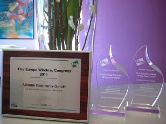 Bild: Atlantik Elektronik GmbH zum fünften Mal in Folge von Digi ausgezeichnet