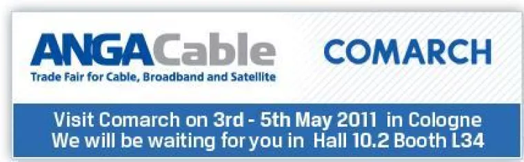 Bild: Comarch ist Aussteller auf der ANGA Cable 2011 in Köln
