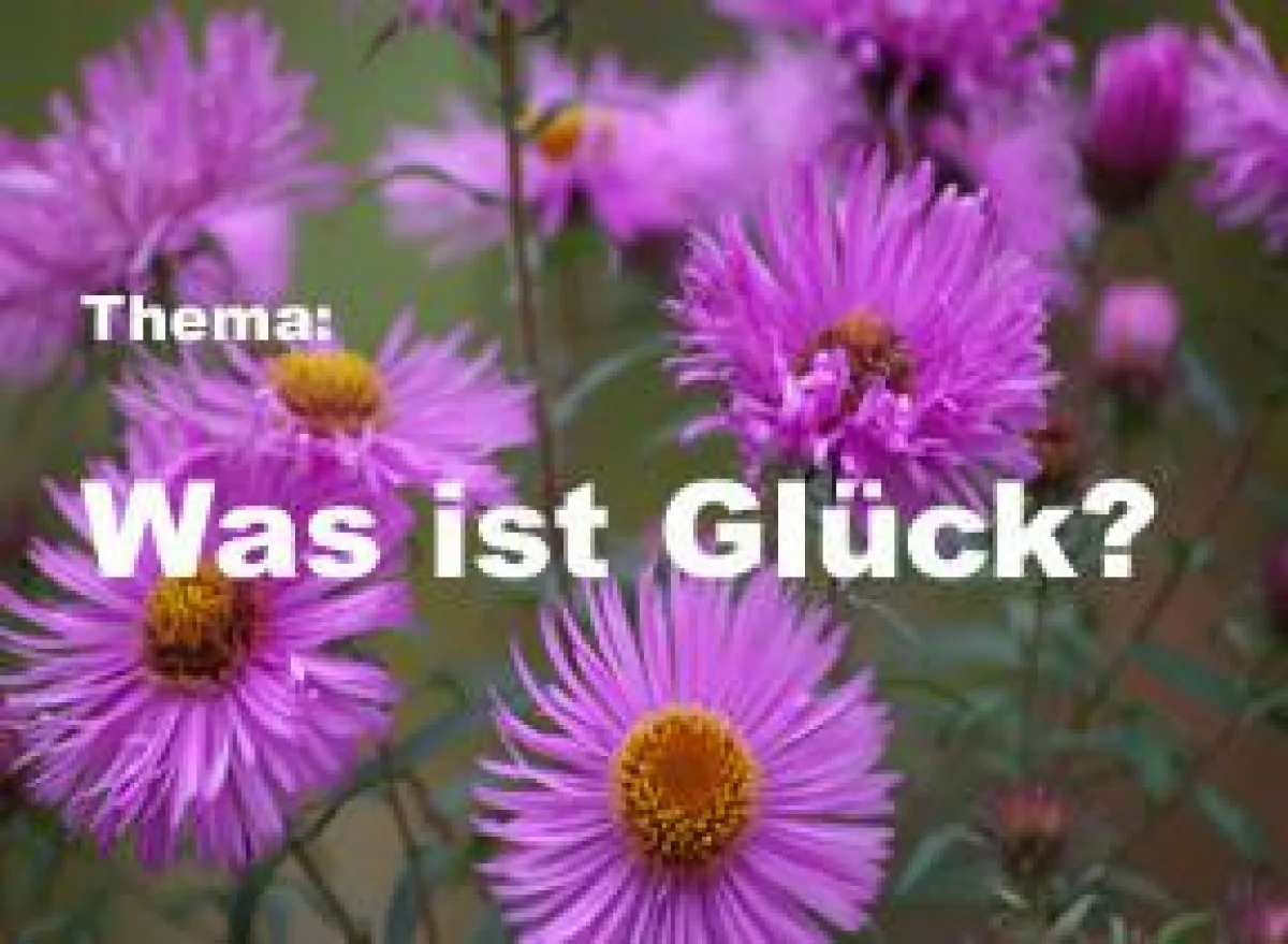 Thema auf dem Portal PatientenWieIch.de: Was ist Glück?