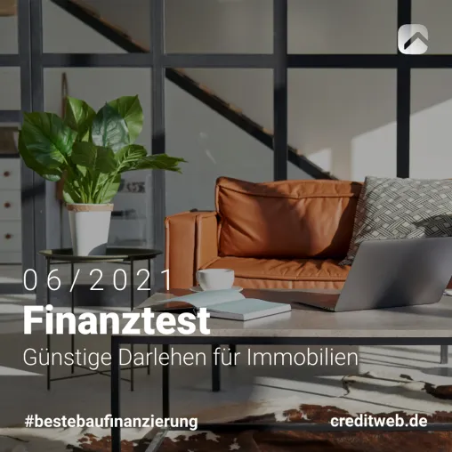 Bild: Finanztest macht großen Baufinanzierungs-Vergleich: creditweb belegt 1. Platz in allen Kategorien