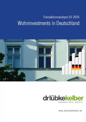 Bild: Dr. Lübke & Kelber Transaktionsanalyse Wohninvestments Q1 2016