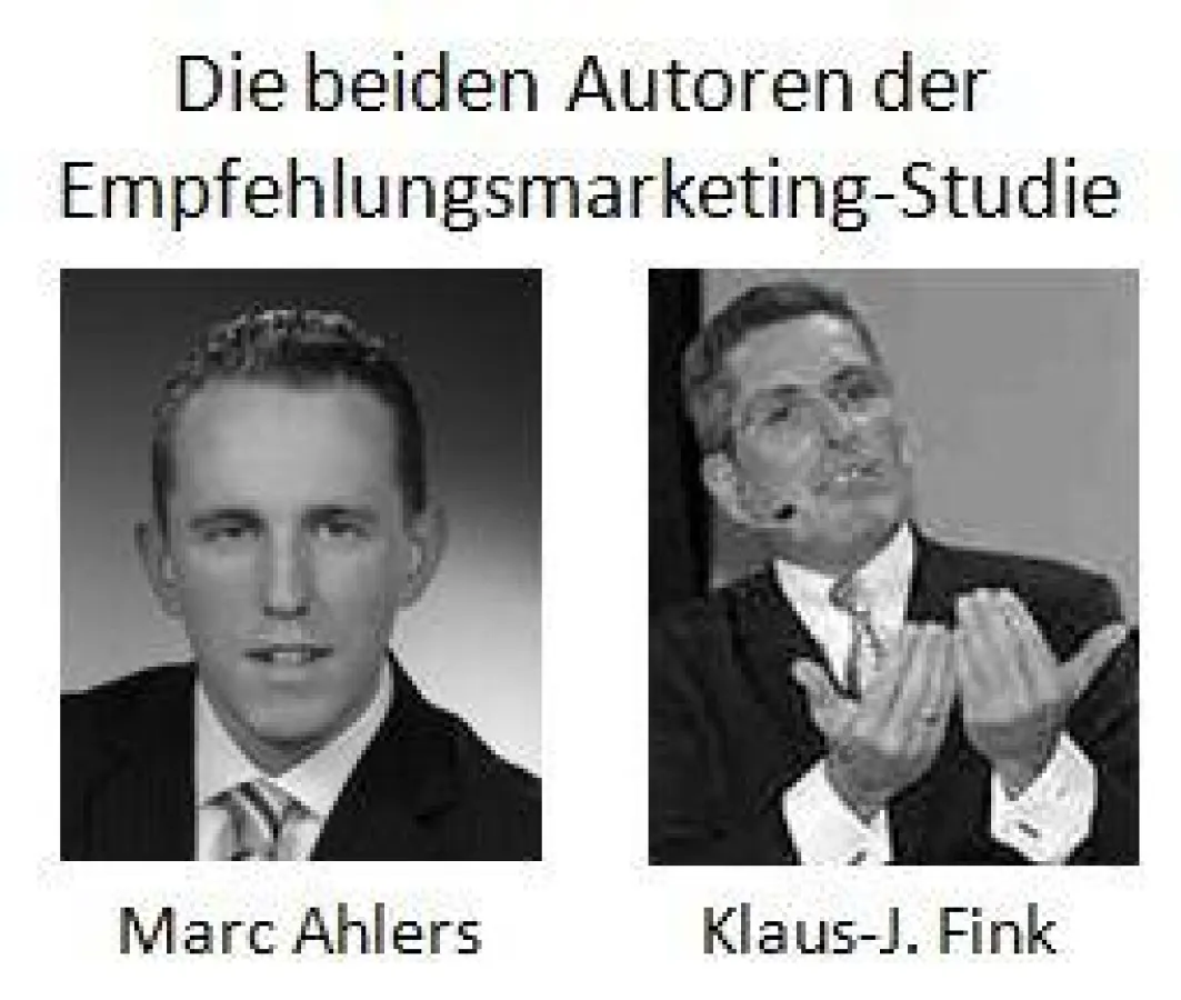 Die beiden Autoren der Empfehlungsmarketing-Studie Marc Ahlers (MC4MS) und Klaus-J. Fink