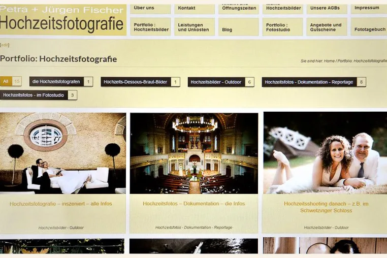 Bild: Im neuen Design : Fotostudio Fischer aus Weinheim