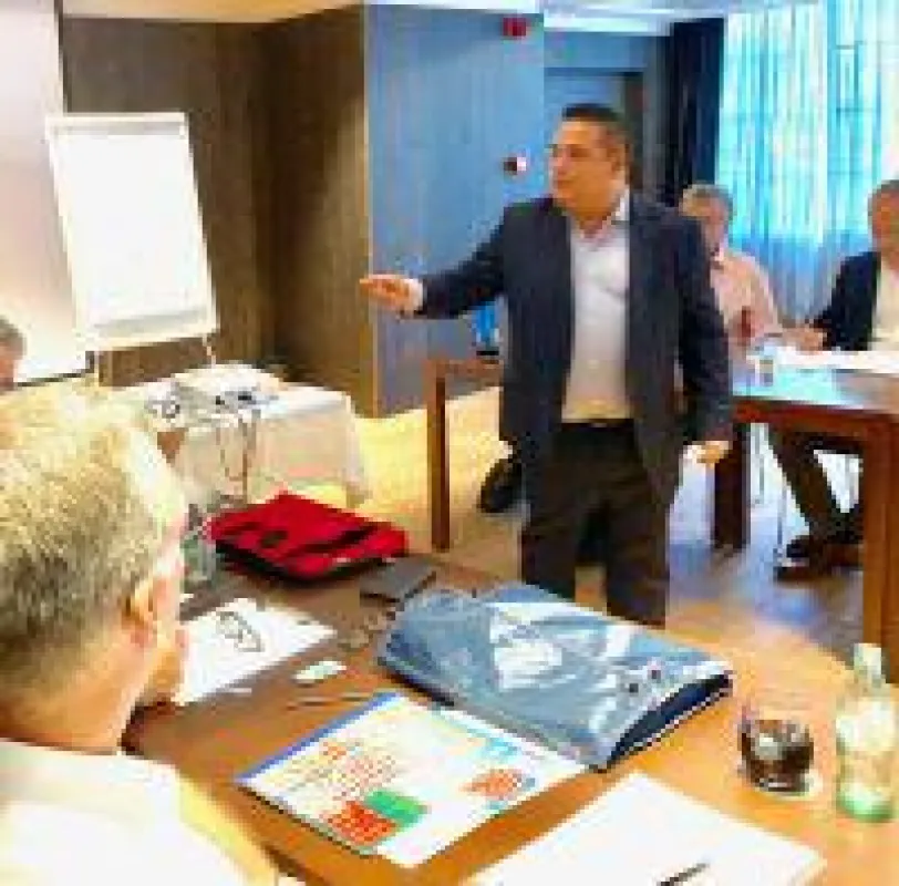 Giuliano Demuro bei der Arbeit