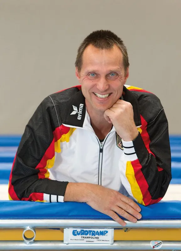 Trampolin-Bundestrainer Michael Kuhn freut sich auf die Deutschen Meisterschaften in seiner Heimat