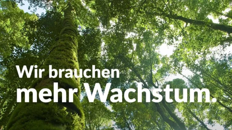 Bild: Kampagne im September: “Wir brauchen mehr Wachstum.“ – aber anders 