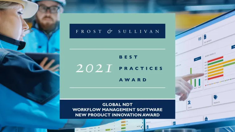 Bild: DRIVE NDT Workflow-Management-Software von Frost & Sullivan mit dem Product Innovation Award ausgezeichnet