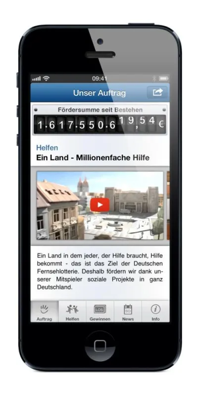 Jetzt neu im App Store: Die kostenfreie Fernsehlotterie-App