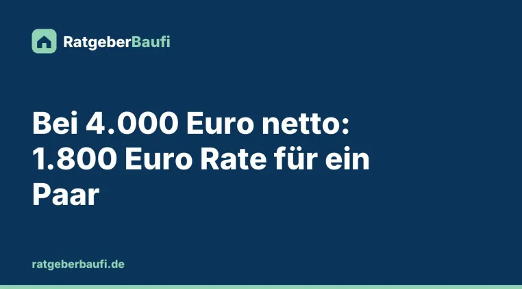 Welche Rate bei 4.000 Euro netto tragbar ist und was gilt, wenn ein Gehalt fehlt Bild: Welche Rate bei 4.000 Euro netto tragbar ist und was gilt, wenn ein Gehalt fehlt