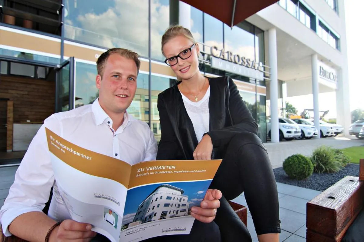 Sebastian Kiel und Katrin Selensky von Carossa Immobilien