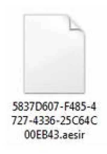 Neue Dateiverschlüsselung .aesir der Locky Ransomware Bild: Neue Dateiverschlüsselung .aesir der Locky Ransomware