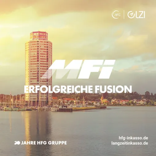 ERFOLGREICHE FUSION HFG Gruppe übernimmt MFI Inkasso Bild: ERFOLGREICHE FUSION HFG Gruppe übernimmt MFI Inkasso