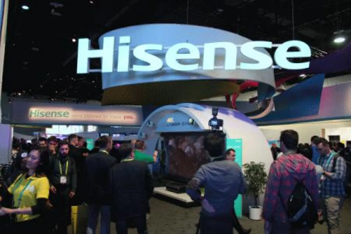 Großer Andrang am Stand von Hisense auf der CES 2017