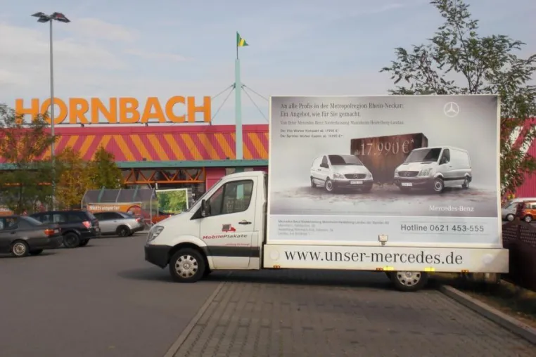 Bild: Mobile Außenwerbung auf Mercedes Sprinter für Mercedes Sprinter