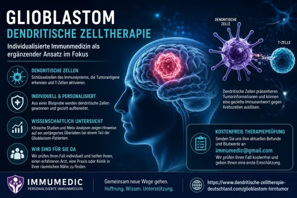 Bild: Glioblastom: Dendritische Zelltherapie als ergänzender immunmedizinischer Ansatz