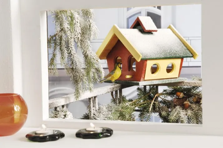 Bild: Vogelhäuschen durch viele Winter hindurch schützen