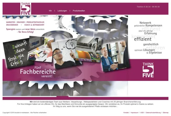 Bild: THINKFIVE geht ONLINE