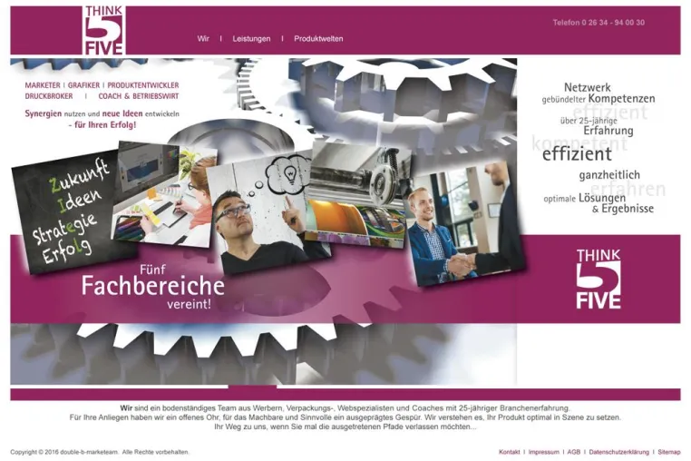 Bild: THINKFIVE geht ONLINE