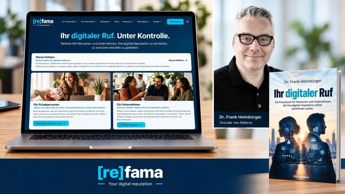 Refama.de startet als KI-basierte Plattform für digitale Reputation und Vertrauen. (© © 2026 Refama UG (haftungsbeschränkt))