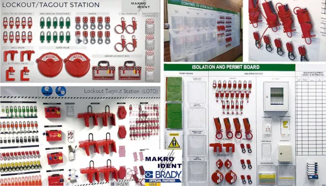 Bild: Lockout-Tagout Shadowboards in Sonderanfertigung 