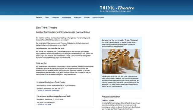 Think-Theatre relauncht Website - Erweitertes Angebot zum Thema Krisenkommunikation Bild: Think-Theatre relauncht Website - Erweitertes Angebot zum Thema Krisenkommunikation