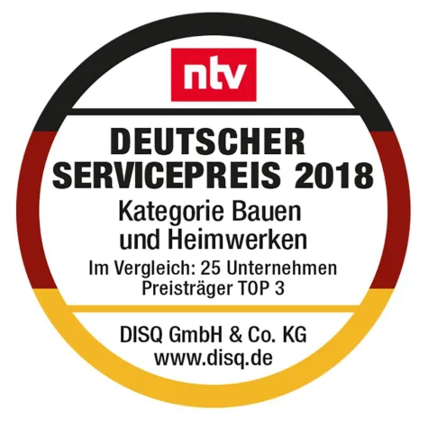 Bild: FingerHaus gewinnt Deutschen Servicepreis 2018