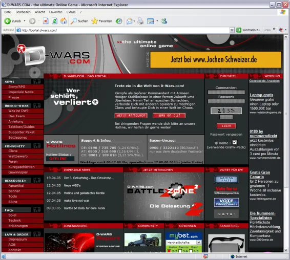 Bild: Browser-Game D-Wars.com holt Dialogmarketingspezialist zur Steigerung der Spielerbindung