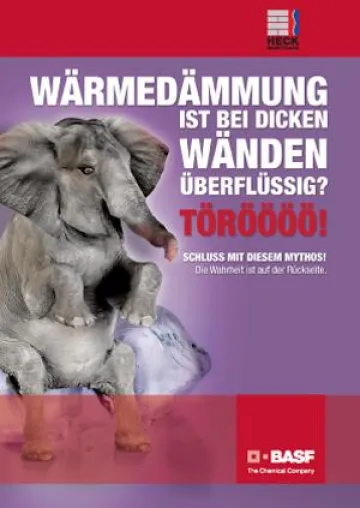 Wärmedämmung ist bei dicken Wänden überflüssig – Schluss mit dem Mythos Bild: Wärmedämmung ist bei dicken Wänden überflüssig – Schluss mit dem Mythos