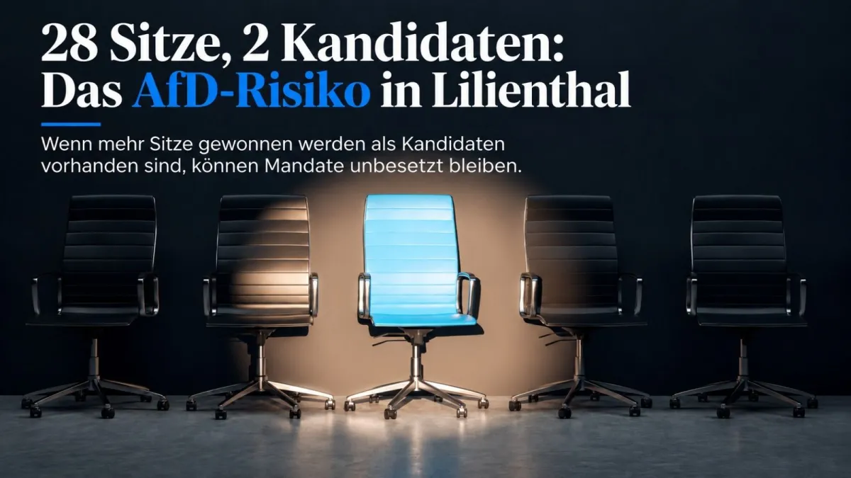 28 Sitze, 2 Kandidaten: Das Risiko unbesetzter Mandate in Lilienthal (© @IngoWendelken)
