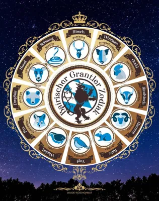 Grantler Zodiak, Voglwuid und Ludwig II. - Bairische T-Shirts fördern Mundart Bild: Grantler Zodiak, Voglwuid und Ludwig II. - Bairische T-Shirts fördern Mundart