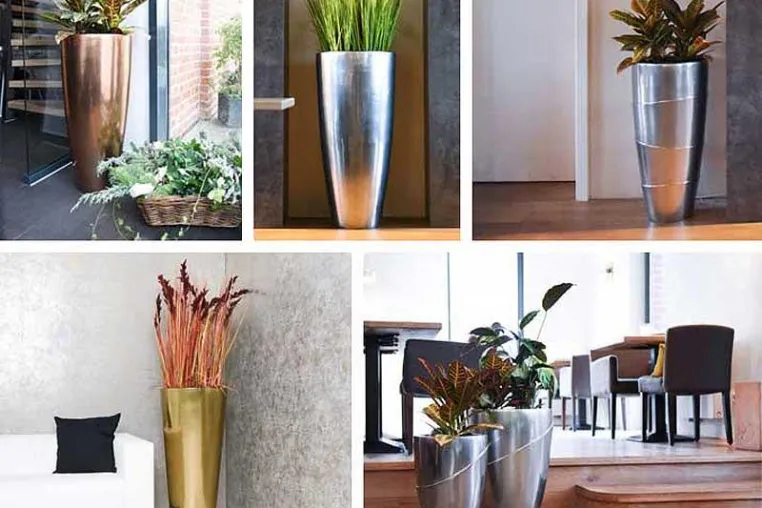 Neue Pflanzkübel von VIVANNO: Elegante Metallic-Optik in Gold-, Rosegold- und Silber Bild: Neue Pflanzkübel von VIVANNO: Elegante Metallic-Optik in Gold-, Rosegold- und Silber