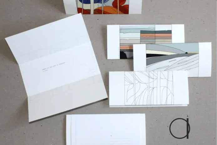 Bild: flat-design zum ausmalen - plakate und karten, arcidee online-shop