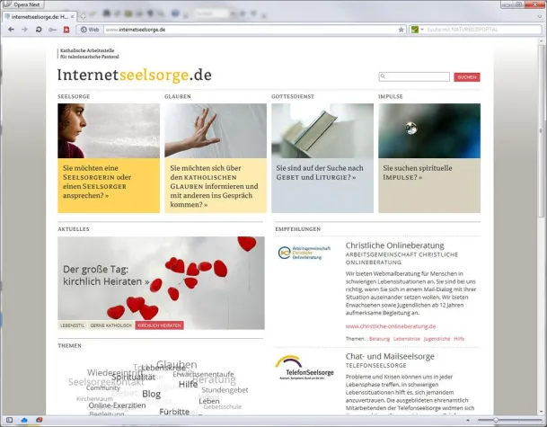 Bild: Krisenbewältigung online unter internetseelsorge.de