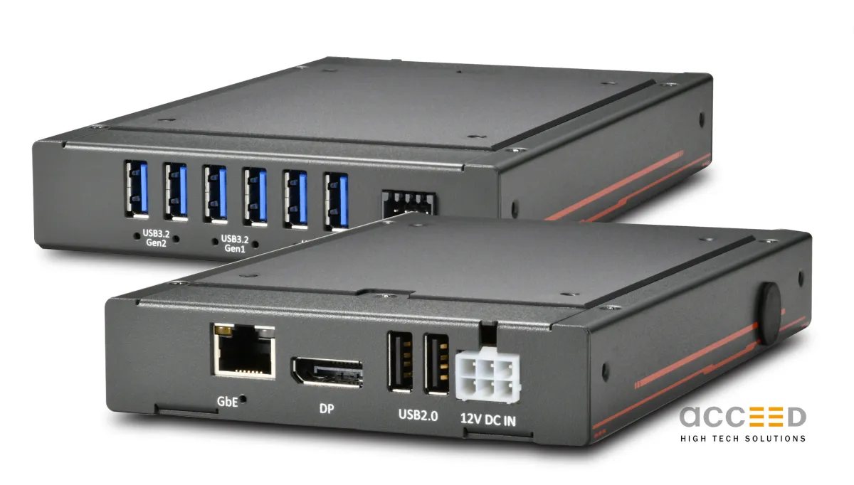 Edge-KI-Controller mit Flat-Top-Kühlkörper NRU-156U3-FT von Acceed (© Acceed GmbH)