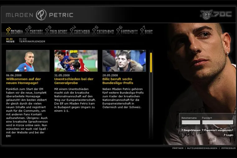 BVB-Star Mladen Petric glänzt mit neuer Homepage Bild: BVB-Star Mladen Petric glänzt mit neuer Homepage