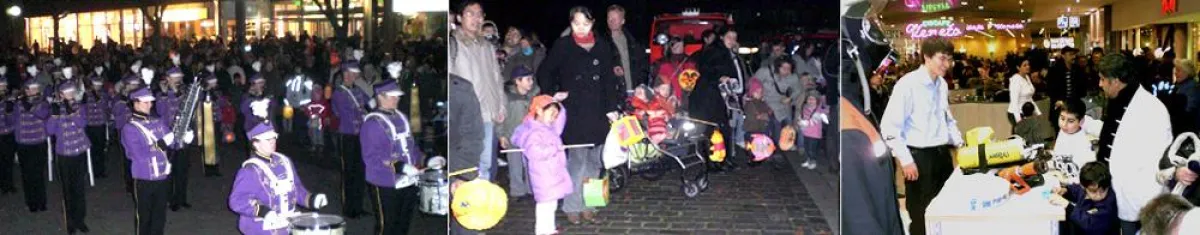 Verkaufsoffener Sonntag als Event: Spielmannszug, Laternenlauf, Freiwillige Feuerwehr Öjendorf