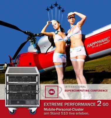 Bild: Happyware auf der International Supercomputing Conference 2011 in Hamburg