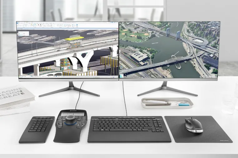Bild: 3Dconnexion revolutioniert die 3D-Navigation für Infrastrukturprojekte in MicroStation 2026