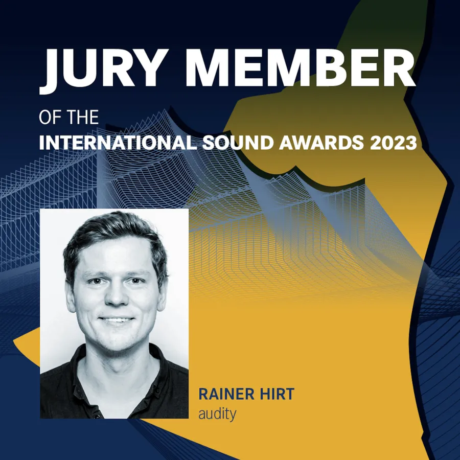 Rainer Hirt erneut Jurymitglied der International Sound Awards — den 