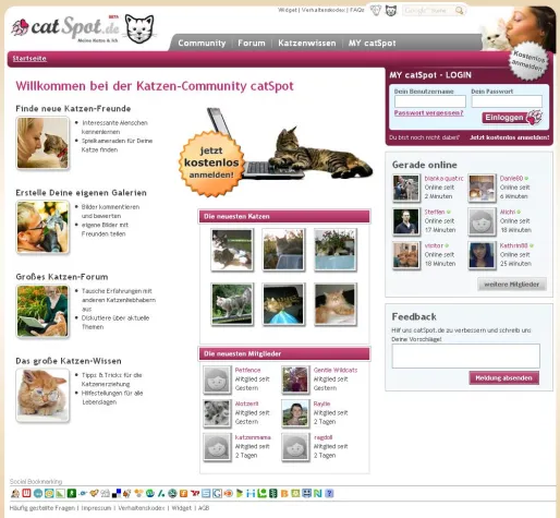 Bild: catSpot.de bringt den Stubentiger ins Netz