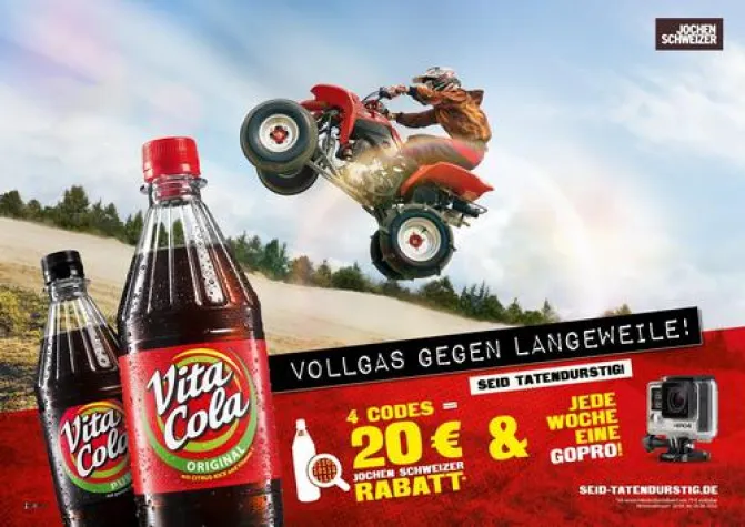 Bild: VITA COLA gibt Vollgas gegen Langeweile