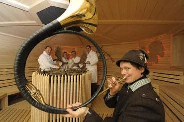 Bild: Neu im Saunahof der Therme 1: Die „Jagasauna“