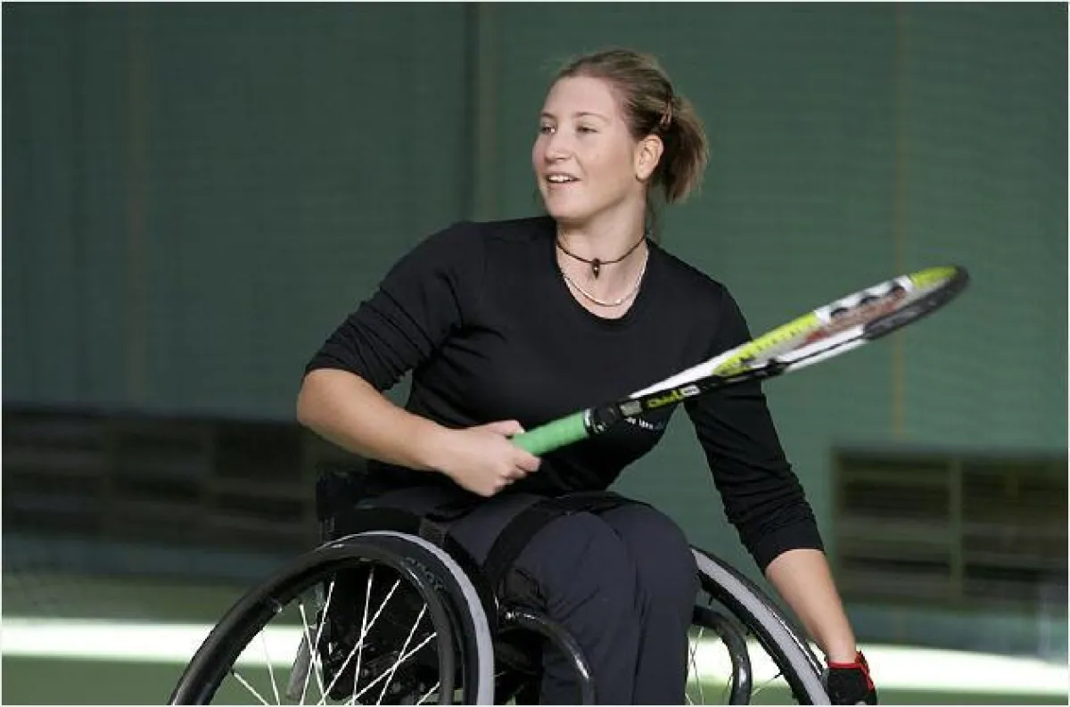 Katharina Krüger beim Training