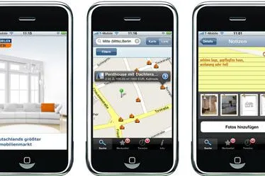 Wohnungssuche mit dem iPhone sehr beliebt Bild: Wohnungssuche mit dem iPhone sehr beliebt