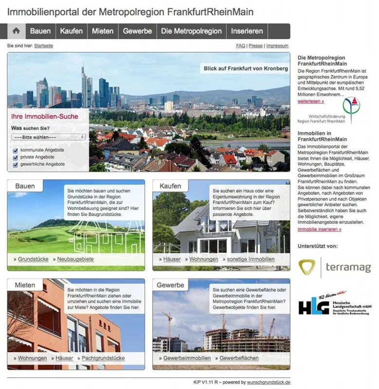 Das Immobilienportal der Metropolregion FrankfurtRheinMain
