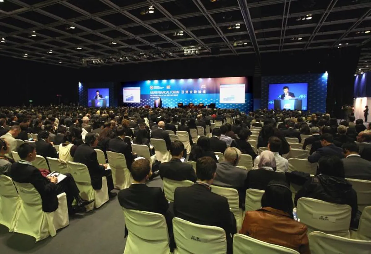 2010 findet das Asian Financial Forum zum dritten Mal statt: mit gestiegener Teilnehmerzahl. Foto: HKTDC